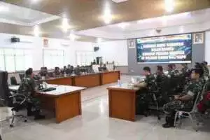 Korem 044/Gapo Gelar Rakor Kesiapan Pilkada Serentak Di Wilayah Prov. Sumsel
