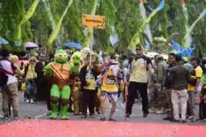 Ada Kura-Kura Ninja Di Festival Bunga Kabupaten Sukabumi
