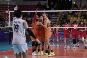 Tim Voli Bhayangkara Presisi Juara 3 AVC Mens Club Championship 2024 di Iran