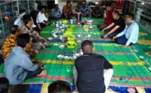 Pengukuhan tim Pemenangan 5 Desa Di Pesisir Kecamatan Tulung Selapan.