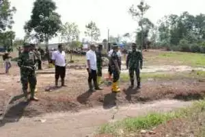Dandim 0418/Palembang Tinjau Lokasi Program TMMD Ke 123 Tahun 2025