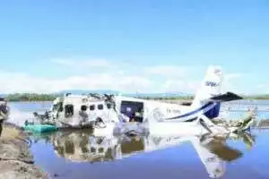 Polda Gorontalo Kerahkan Tim Inafis Lakukan Identifikasi Korban Pesawat Jatuh di Pohuwato.