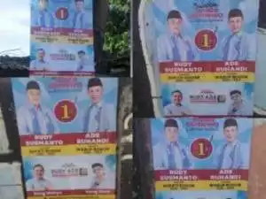 Pasang Ribuan Spanduk Ke Pelosok, Suara Muda Istimewa Paslon Bupati Bogor Rudy-Jaro Ade.