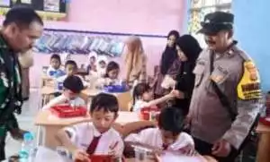 Kegiatan Pilot Project Program Makan Bergizi Gratis di SDN Nanggewer 1 Kecamatan Cibinong Kabupaten Bogor.