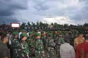 Anggota Kodim 1016/Plk Laksanakan Apel Gelar Pasukan Pengamanan Kunjungan Kerja Wapres RI di Wilayah Kalteng