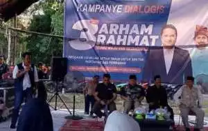 Kampanye Dialogis Di Desa Riwang, ARHAM - RAHMAT Dikawal Komonitas Pemuda RX KING motor Sport 