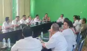 Kapolsek Nanggung Hadiri Rapat Minggon Di Aula Kecamatan Nanggung.