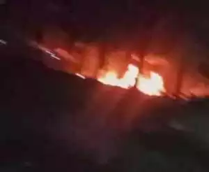 Tempat Penyulingan minyak kembali terbakar di Kecamatan Keluang