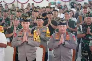 Sukseskan Pilkada 2024, Kapolri dan Panglima TNI Ikuti Doa Bersama Lintas Agama.