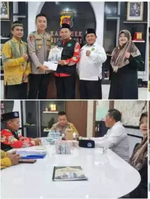 Polsek Cileungsi Langsung Di Pimpin Kapolsek Cileungsi Kegiatan Cooling System dengan Ketua MUI dan Anggota MUI pasca pelaksanaan Pilkada Tahun 2024.