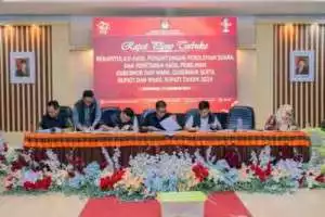 Hasil Rapat Pleno KPU Pemilihan Bupati dan Wakil Bupati OKI di 18 Kecamatan