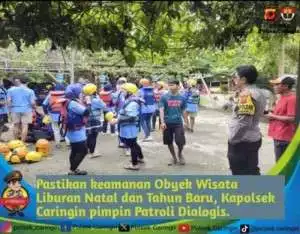 Personil Polri , Personil Koramil 2114 Dan Sat Pol PP Serta Pokdar Kamtibmas Di Wilayah Hukum Polsek Ciampea Bersinergi Giat Pam dan Monitoring ibadah Perayaan Natal Remaja Jemaat Gereja Kristus Ciampea.
