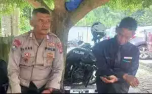 Bhabinkamtibmas Sambang Berikan Himbauan Kamtibmas Di Lokasi Objek Wisata Kopi Tubing