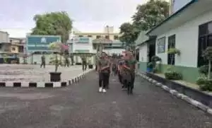 Jumat Sehat, Anggota Kodim 1016/Palangka Raya Laksanakan Olahraga Bersama