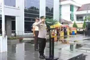 Polres Bogor Gelar Apel Besar dan Syukuran Dalam Rangka HUT Satpam ke-44 Dilaksanakan Dengan Khidmat.