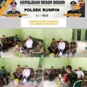 Sinergitas TNI-POLRI Wilayah Hukum Polsek Rumpin Jaga Stabilitas Sesudah Pilkada Serentak 2024- 2025.