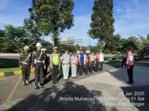 Sat Lantas Polres Bogor Bersama Stakeholder Terkait Laksanakan Pengecekan Ramcek Di Rest Area Km 45 Tol Jagorawi.