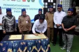 Teken Komitmen Bersama P4GN, PJ Nurdin Kolaborasi Mewujudkan Kota Tangerang Bersinar 