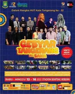 Gratis! Dispora Kota Tangerang Gelar Gebyar Tangerang Bersama di Stadion Benteng Reborn