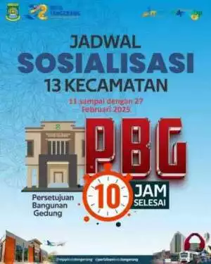 Pemkot Tangerang Gelar Sosialisasi PBG 10 Jam di 13 Kecamatan Berikut Jadwalnya 