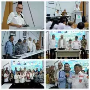 Pj Sekdaprov Sumut Saksikan Penandatanganan Kerja Sama dan Kesepahaman Toba Caldera UGG
