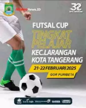 Futsal Cup Tingkat Pelajar Kecamatan Larangan Kota Tangerang Berlangsung Meriah