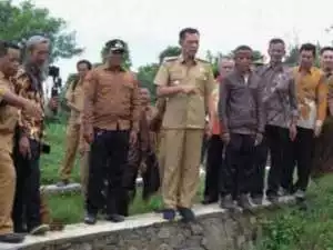 Jaro Ade Apresiasi Setelah Chek Irigasi Di Desa Purwasari, Pemanfaatan Bankeu Rp 1,5 Miliar.