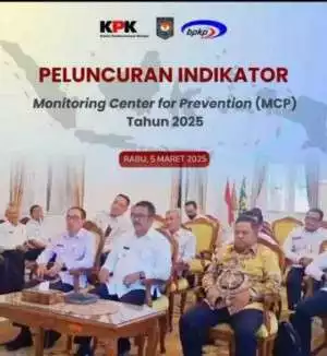 Ketua DPRD Kabupaten Sukabumi  Hadiri Peluncuran Indikator IPKD MCP KPK Tahun 2025