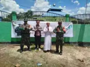 Sambut Bulan Suci, Koramil 1016 -03/Sepang Pasang Spanduk Ucapan Ramadhan 1446 H.