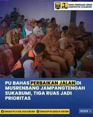 UPTD PU Wilayah Jampangtengah Hadiri Musrenbang Kecamatan Jampangtengah