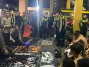 Belasan Anggota Geng Motor Diringkus Polresta Bogor, yang Bikin Resah Warga.