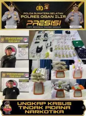 Dua Saudara Kandung Diduga Pengedar Sabu dan Extacy Berhasil Diamankan Unit 1 Satresnarkoba Polres Ogan Ilir