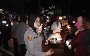 Pergelaran Personil Polres Bogor Digelar Untuk Mengamankan Malam Takbir Dititik titik Wilayah Kabupaten Bogor Agar Aman, Nyaman Serta Kondusif Menyambut Hari Raya Idul Fitri 1446 H.