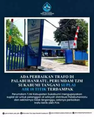 Meski Alami Gangguan Listrik, Perumdam TJM Palabuhanratu Tetap Jaga Suplai Air dengan Inovasi Genset Darurat