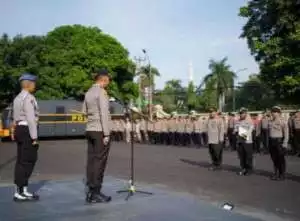 Polsek Tanjungsari Bersama Warga Ajak Jaga Kondusifitas Cegah Gangguan Kamtibmas.