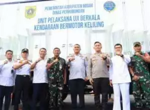 Kapolres Bogor Bersama Bupati Serta Forkompinda Hadiri Giat Launching Penamaan Jalan Di Pakansari Kabupaten Bogor, Pastikan Wilayah Tetap Aman Kondusif.