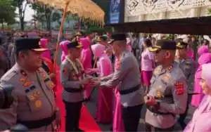 Kapolres Bogor Hadiri Acara Penyambutan Kapolda Jabar Irjen Pol Rudi Setiawan dan Pelepasan Komjen Pol Dr. Akhmad Wiyagus Secara Khidmat.