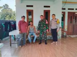 Sinergitas antara TNI dan POLRI Dalam Rangka Melaksanakan Sambang Kamtibmas.