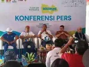 Rudy Susmanto Saat Konferensi Pers Bakal Meriahkan Taman Budaya Bogor Run 2025.