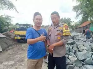 Polsek Dramaga Anjangsana Warga Beri Pesan Ajak Jaga Kondusifitas Cegah Gangguan Kamtibmas.