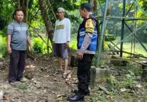 Bhabinkamtibmas Wilayah Hukum Polsek Parungpanjang Silaturahmi Dengan Warga Berikan Pesan Kamtibmas.