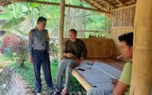 Polsek Dramaga Polres Bogor Sambang Beri Himbauan Kamtibmas Kepada Warga.