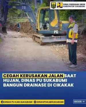 PEMKAB. Sukabumi Bangun Drainase di Jalan Cempakaratu – Cipedes Cikakak Untuk Tingkatkan Kualitas Infrastruktur