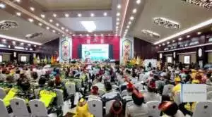 Anggota Kodim 1016/Plk ikuti Upacara Harkitnas di Lapangan Makorem 102/Pjg