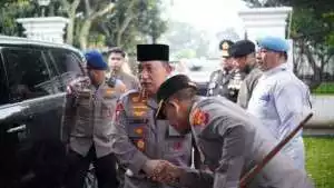 Kapolres Bogor Hadiri Upacara Persemayaman Dan Pemakaman Kedinasan Komjen Pol (Purn) H. Puang Jusuf Manggabarani.