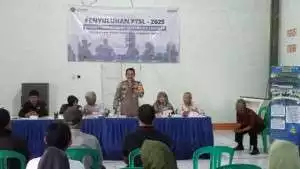 Kapolsek Ciomas Hadiri Penyuluhan PTSL Tahun 2025 di Desa Kotabatu.