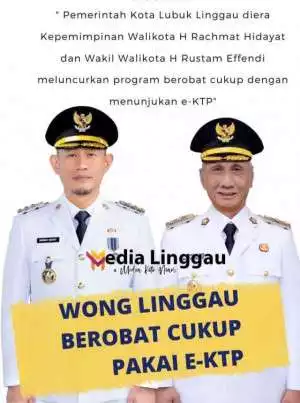 Wali Kota H. Rahmad Hidayat dan Wakil Wali Kota H. Rustam Evendi Luncurkan Program Berobat Gratis Cukup dengan E- KTP