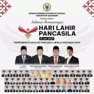 DPRD Kabupaten Sukabumi Ucapkan Selamat Memperingati Hari Lahir Pancasila 1 Juni 2025