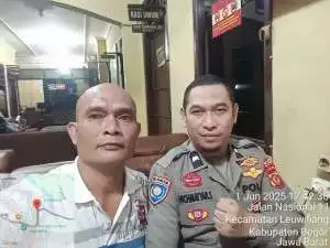 Awak Media Aliansinews Silaturahmi Dengan Bhabinkamtibmas Polsek Leuwiliang.