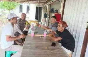 Polsek Dramaga Desa Cikarawang Giat, Ajak warga Jaga Kondusifitas Cegah Gangguan Kamtibmas.